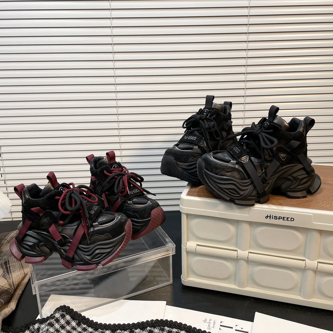 【巴黎浪漫】【五】欧洲高帮加绒老爹鞋女爆款秋冬新款休闲运动鞋