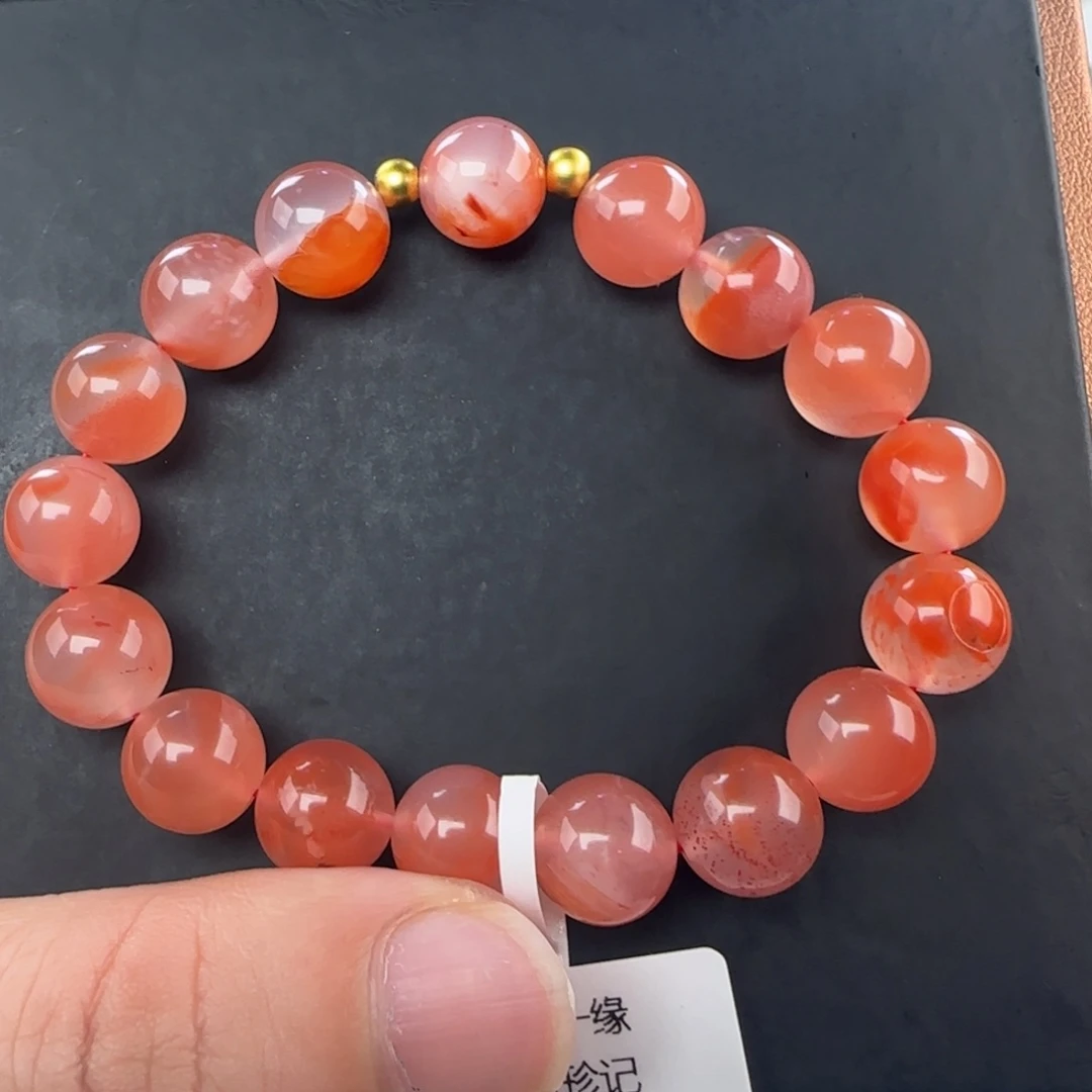 南红玛瑙未镶嵌手链