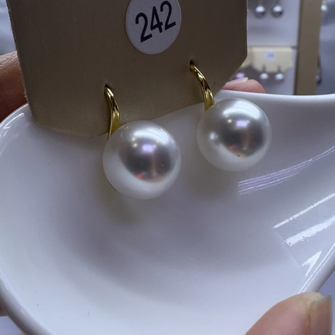 耳饰淡水珍珠银S925镶嵌