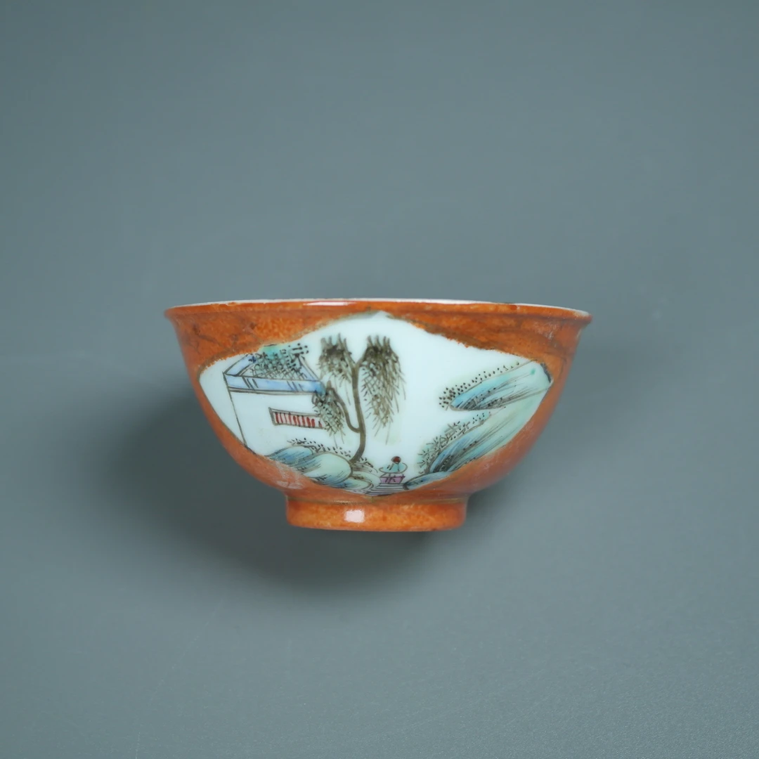 A277 粉彩开窗杯