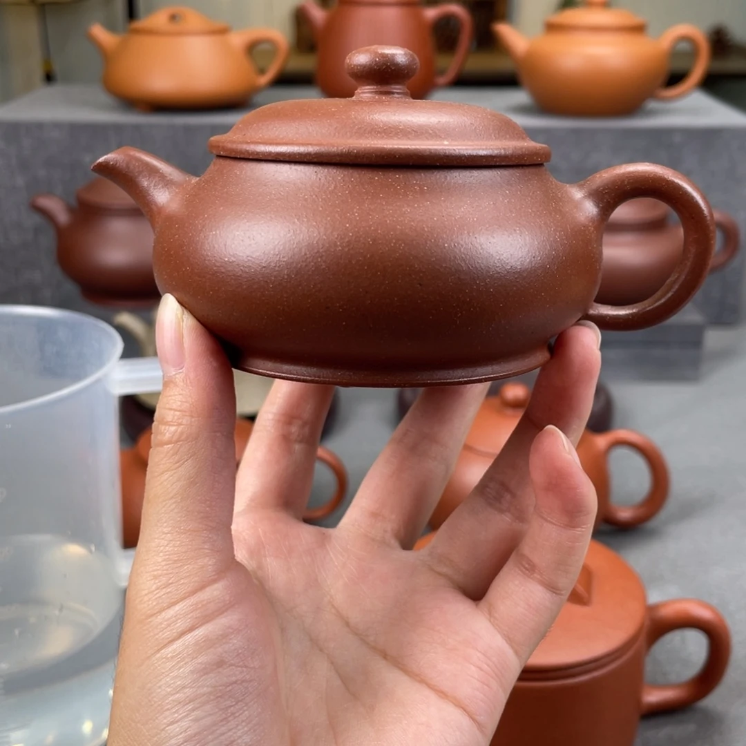 半***茶壶紫砂紫砂壶半手工150毫升左右