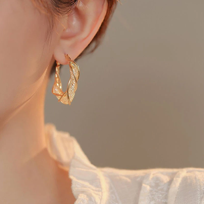 铜合金耳饰 H255时尚轻奢气质百搭优雅耳环