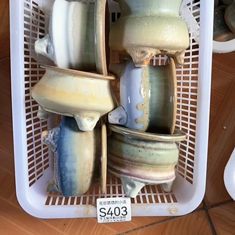 紫砂花盆403微瑕品口径7到手8左右