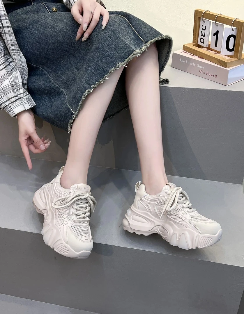651002(猫爪小麦穗)新款厚底百搭老爹鞋