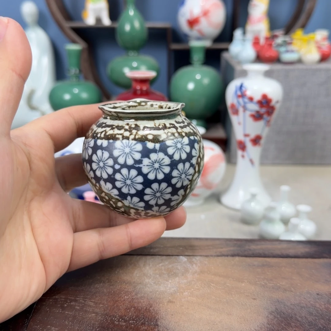 陶瓷手工小花器摆件