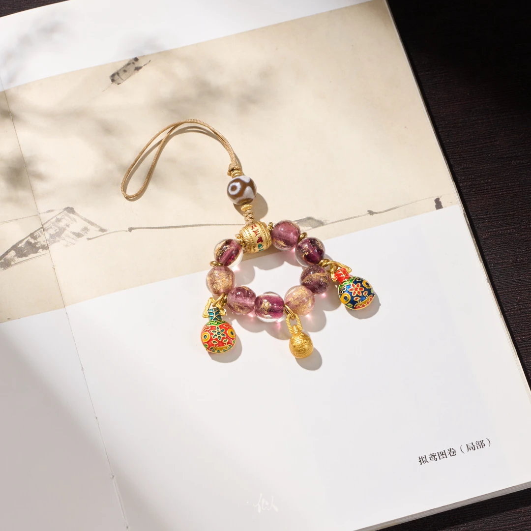 合金琉璃手链 【吞金兽】·似梓珠宝·  琉璃挂件  SZCC29100073