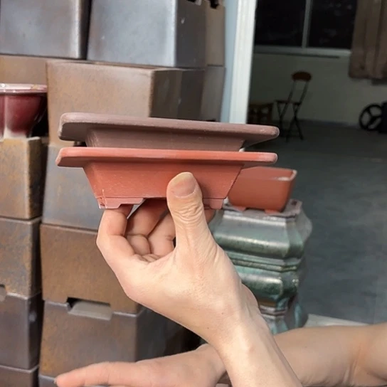 紫砂花盆艺**景宜兴紫砂