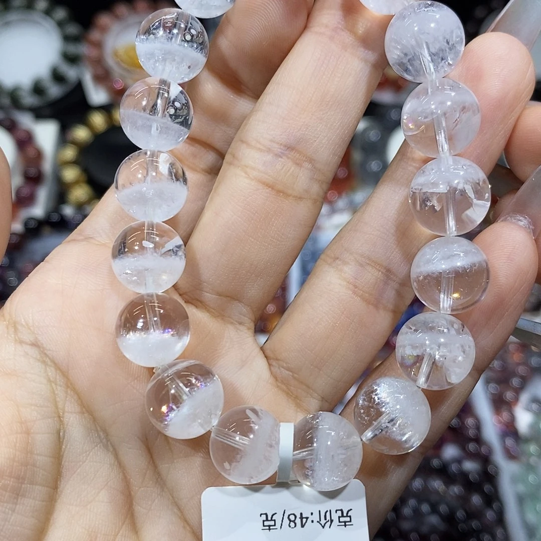 未镶嵌水晶手串白幽灵11