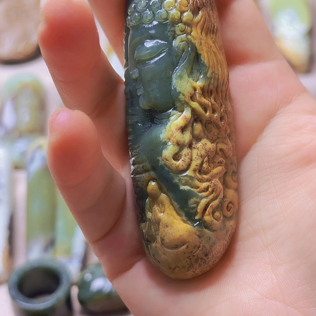 岫岩河磨玉（透闪石质玉）未镶嵌挂件