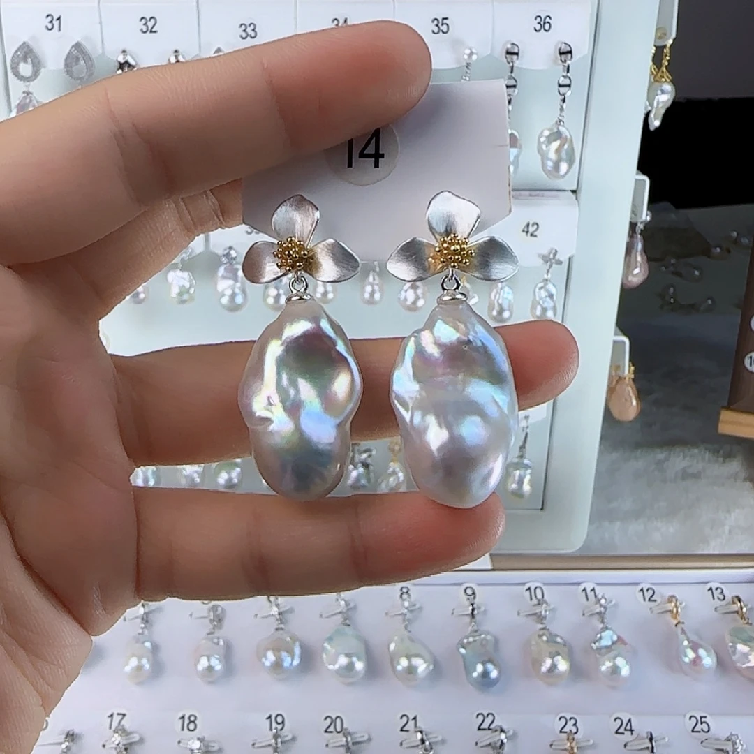 燕***子耳饰淡水珍珠未镶嵌