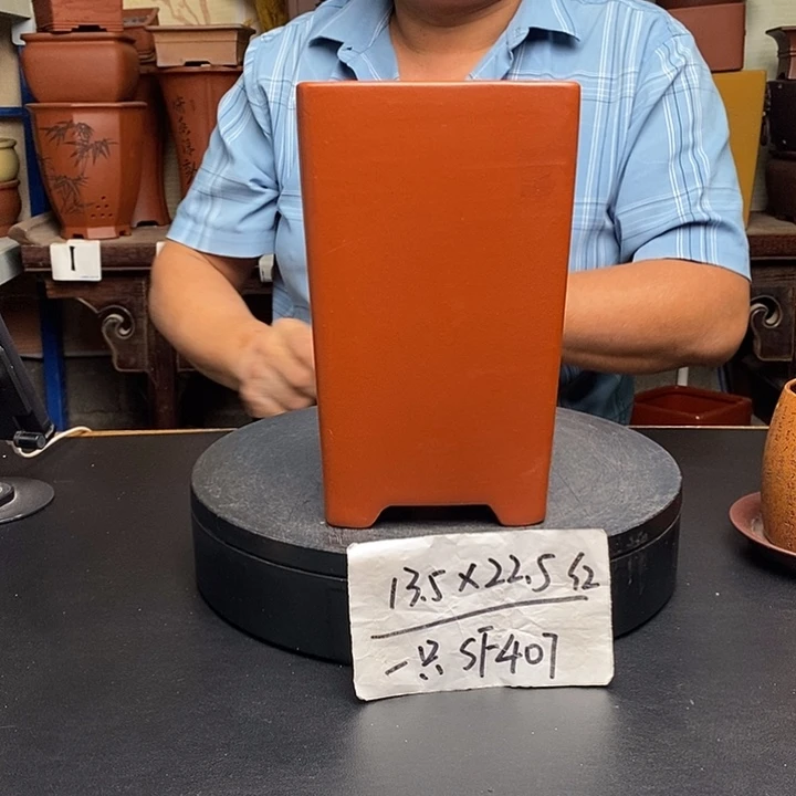 紫砂花盆货号一只SF407