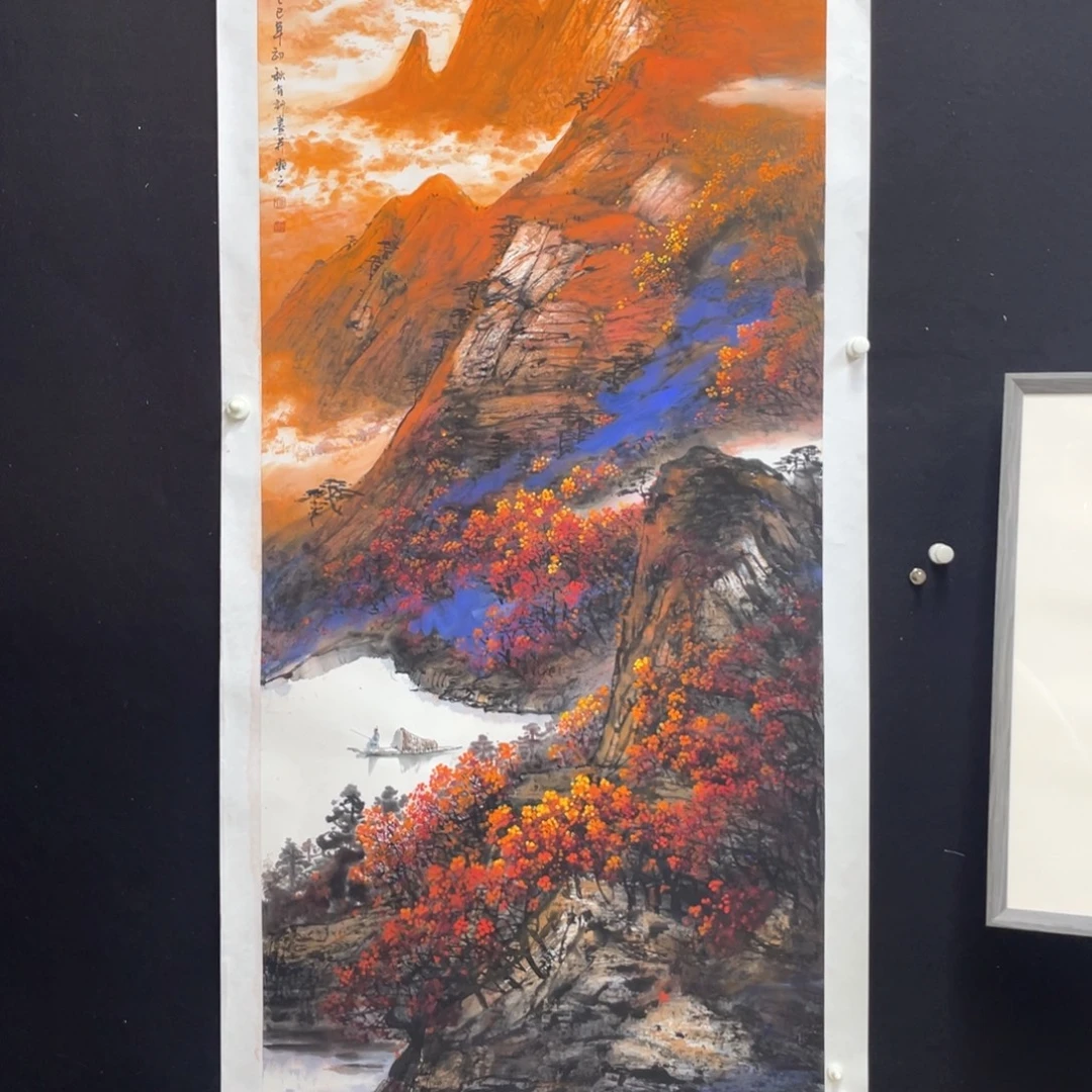 国画手绘国画，精品山水，