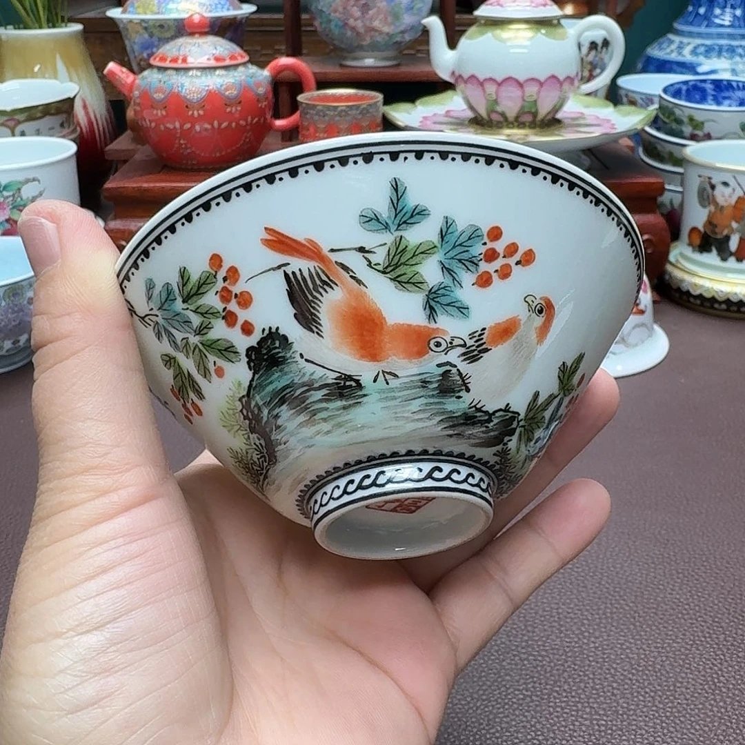 瓷片景德镇仿古手工制作精品展示