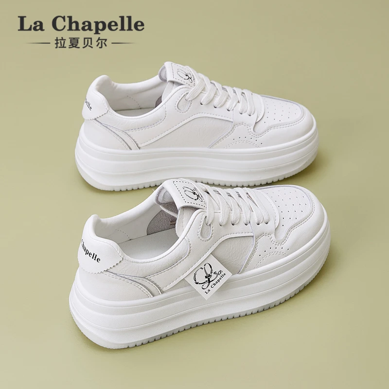 拉夏贝尔冬季韩版休闲鞋板鞋运动鞋秋季小白鞋女鞋休闲板鞋增高