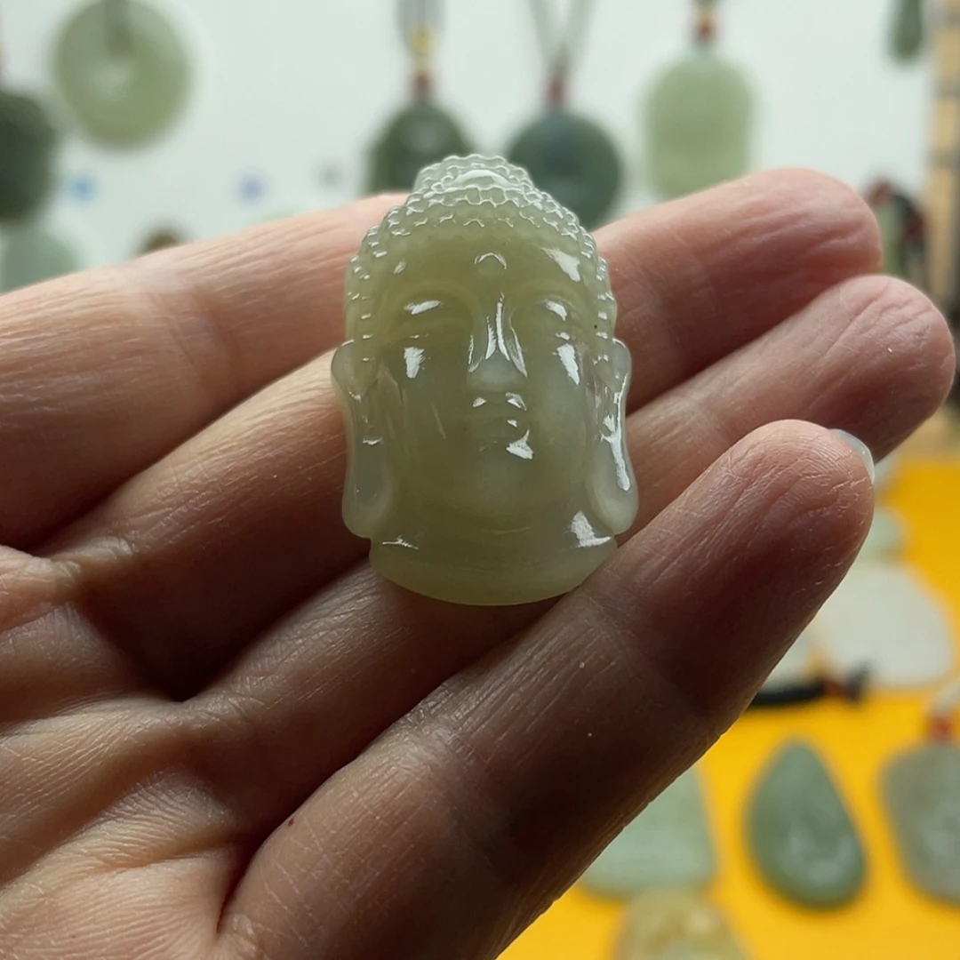 【闪购商品】双面雕佛头吊坠