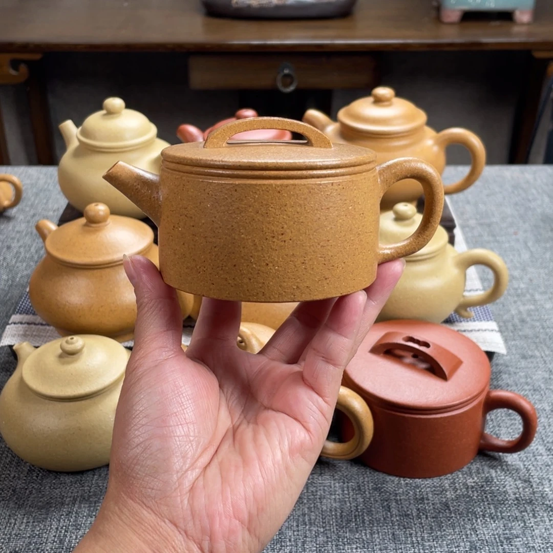 茶壶紫砂黄金段汉瓦全手30目20