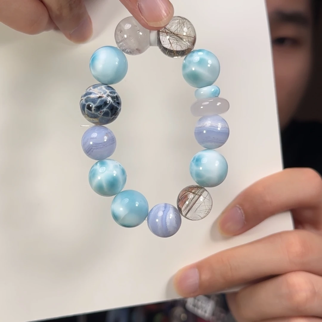 水晶手链未镶嵌修*海纹石