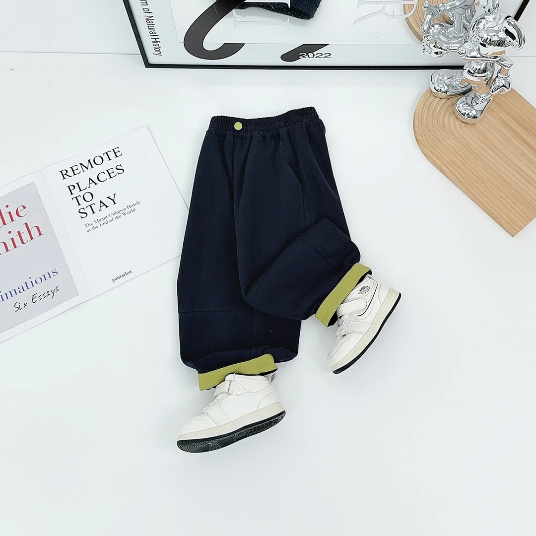 儿童秋裤子秋冬款男童休闲裤2025新款秋装 BQ25911Z 悠悠童话童装