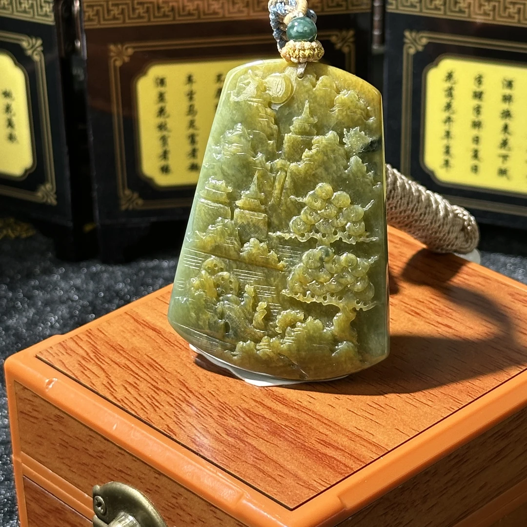 5657-天然翡翠-满色山水