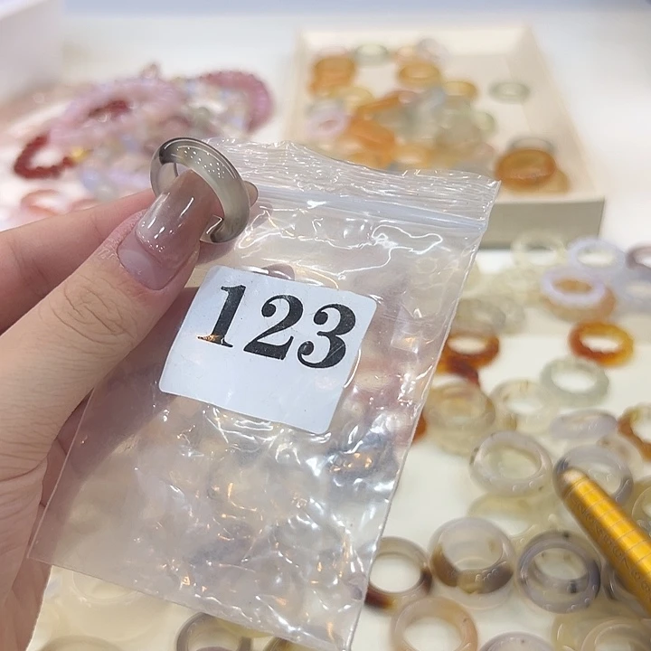 合金戒指玛瑙/玉髓123港14