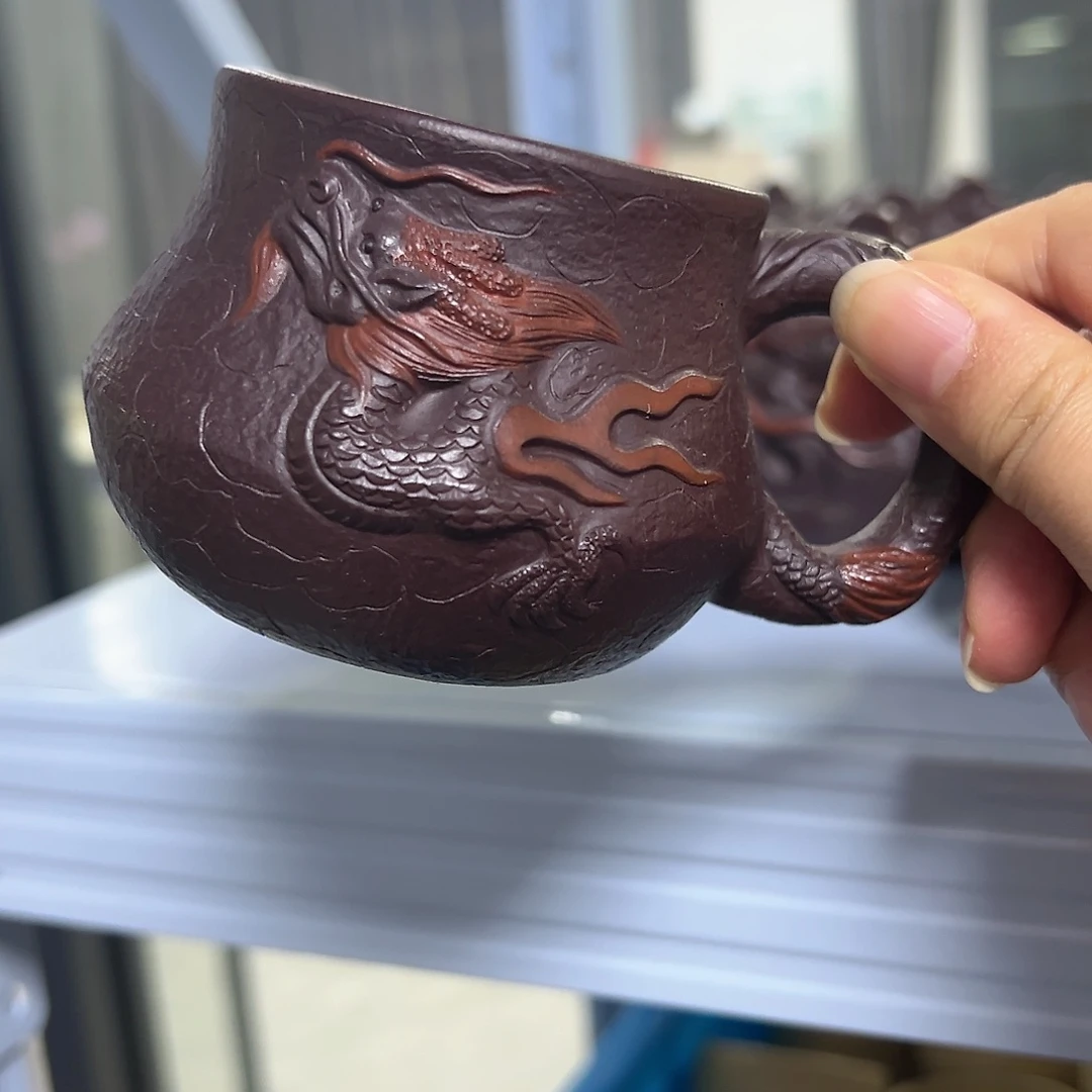 紫砂茶壶黄龙山原矿紫砂