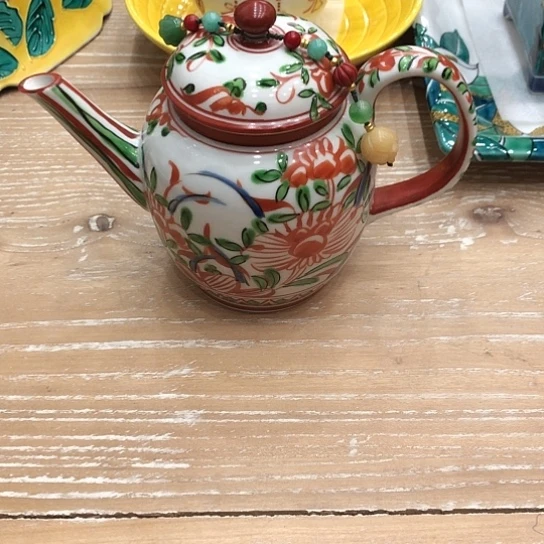 名家赤绘茶壶楚*.8888888888