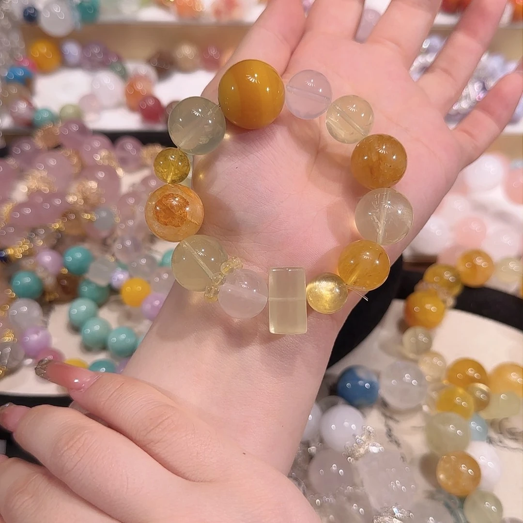 水晶手链未镶嵌多样性发一