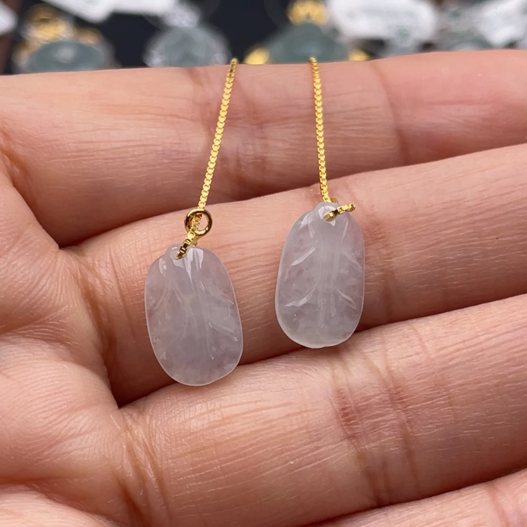 翡翠银S925镶嵌吊坠(不含链)