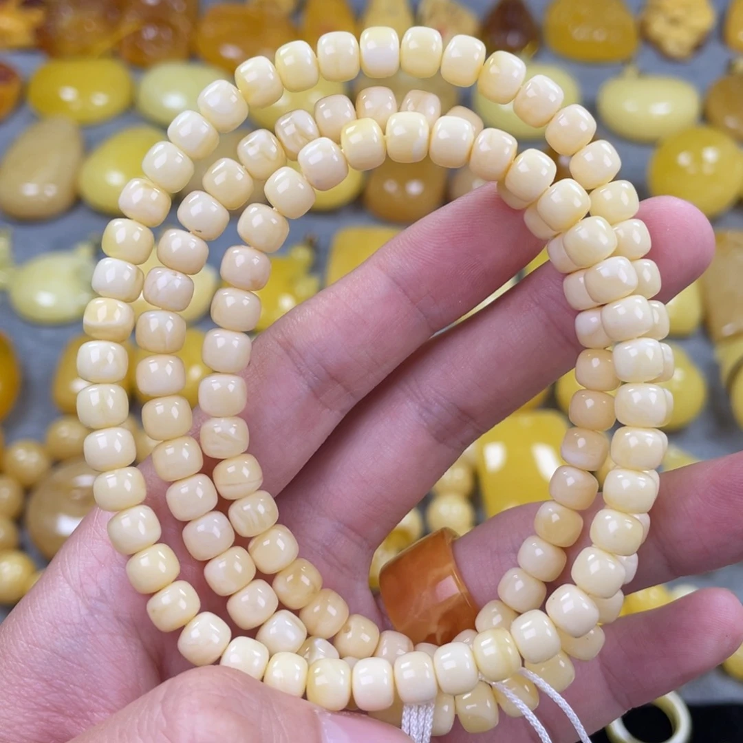 未镶嵌蜜蜡手链佛珠