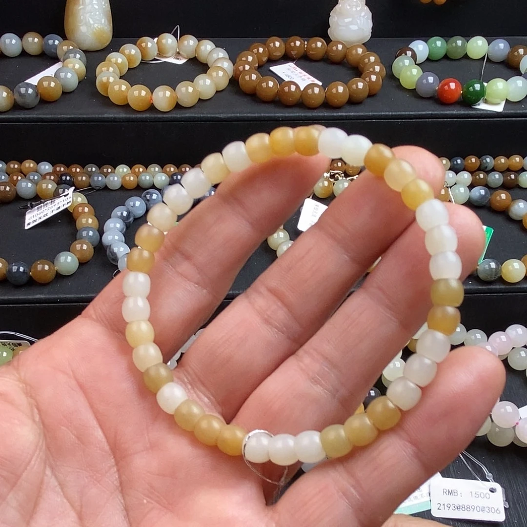 和田玉未镶嵌手链