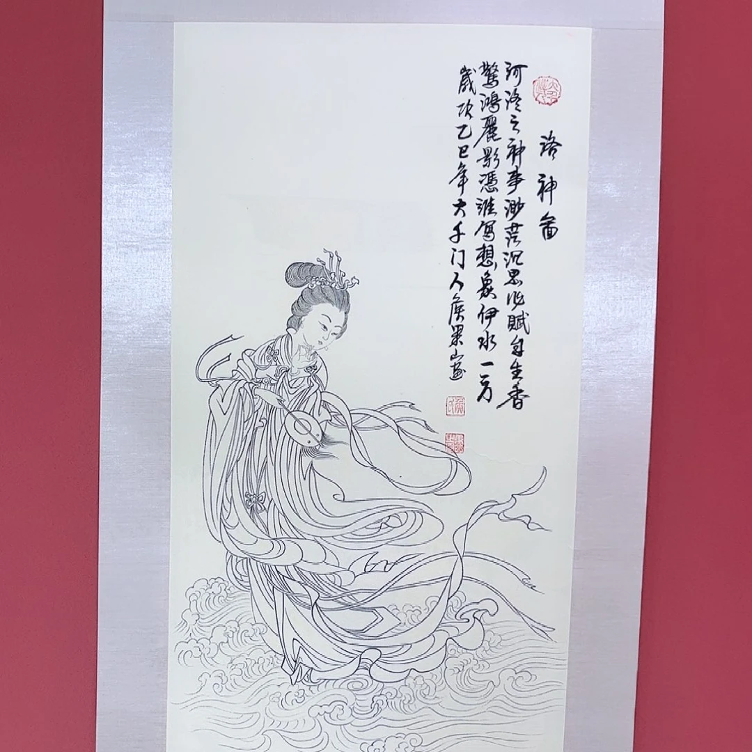 国画侯果山老师亲笔手绘作品朵