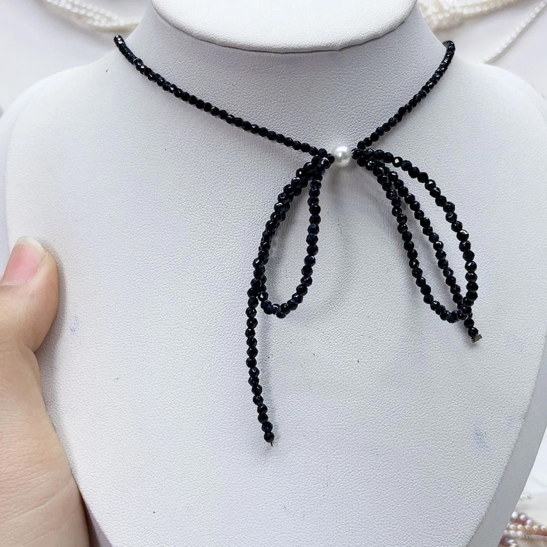 颈饰银S925镶嵌淡水珍珠