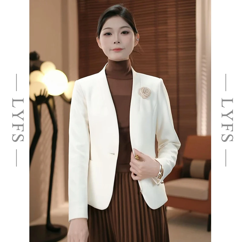 小个子西装外套女新款春秋修身立领时尚休闲气质韩版短款上衣