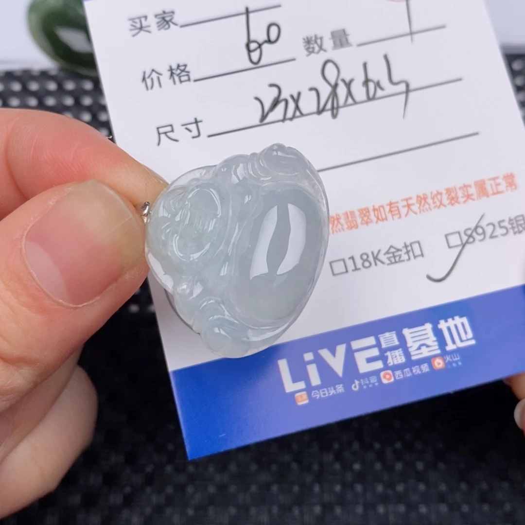 翡翠银S925镶嵌颈饰