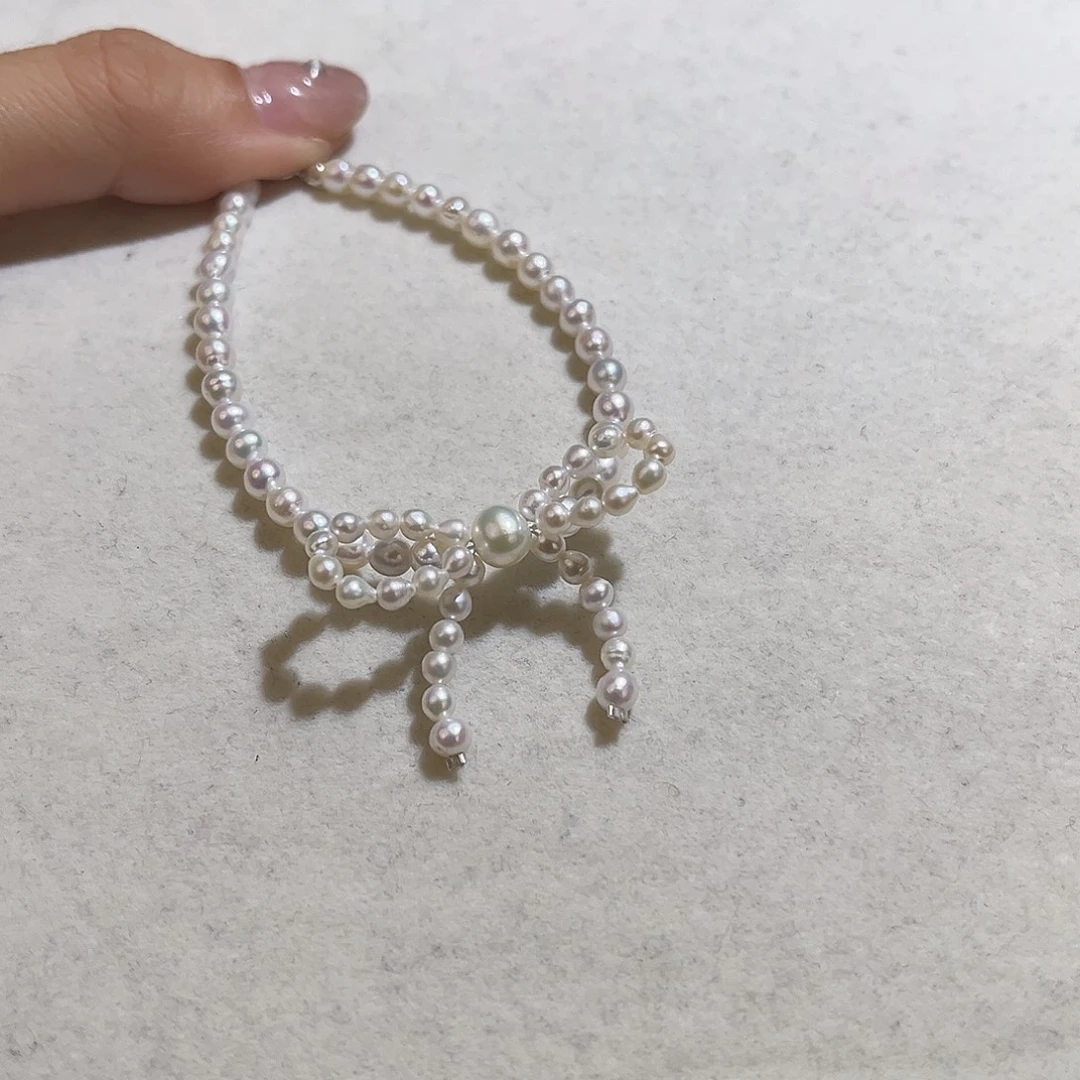 手绳淡水珍珠银S925镶嵌