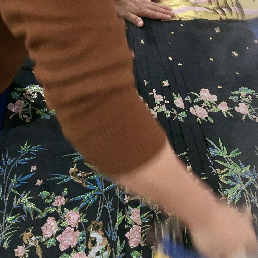 【闪购商品】鸟语花香黑色S