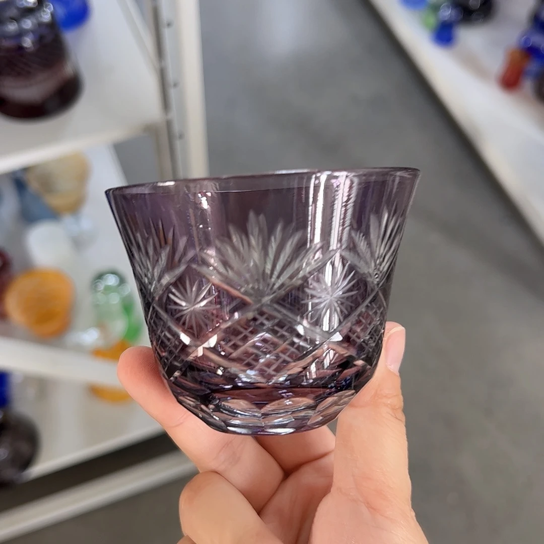 水晶玻璃平底款微瑕一个