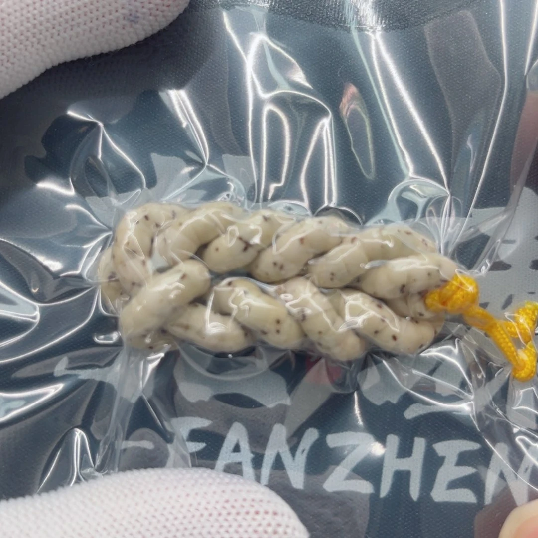 星月菩提手串石玉骨瓷白卡5数星星大肠同枝果海南料精抛