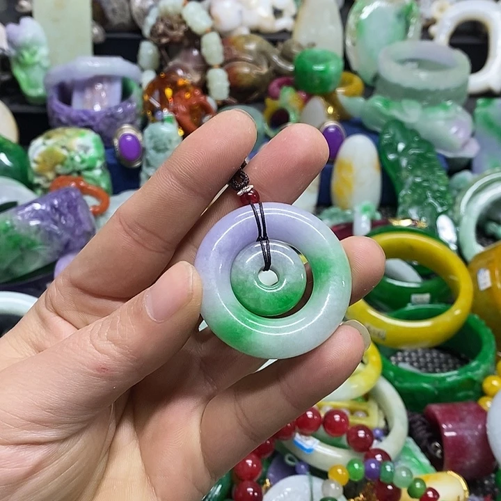 颈饰未镶嵌翡翠缅甸翡翠首饰配饰