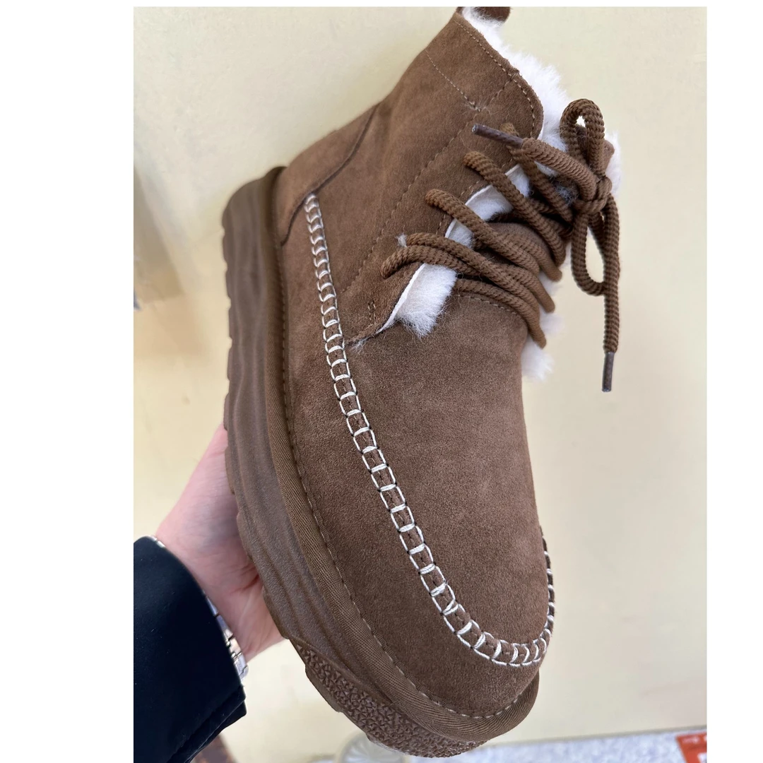 男鞋户外休闲羊毛雪地靴C101