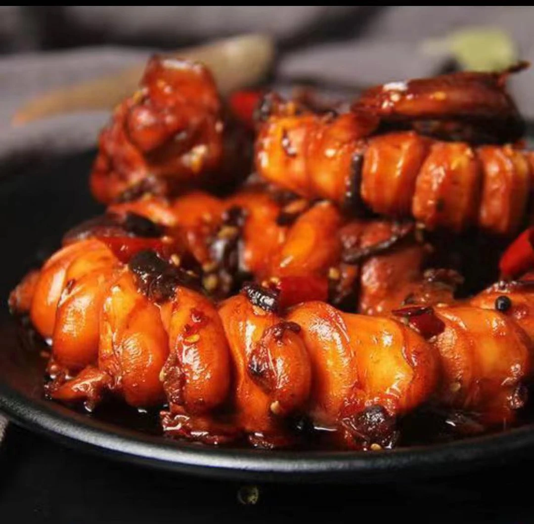 麻辣6罐套餐 章鱼足 鱿鱼尾 海螺丝 裙边肉 蛏王肉 鱿鱼脖