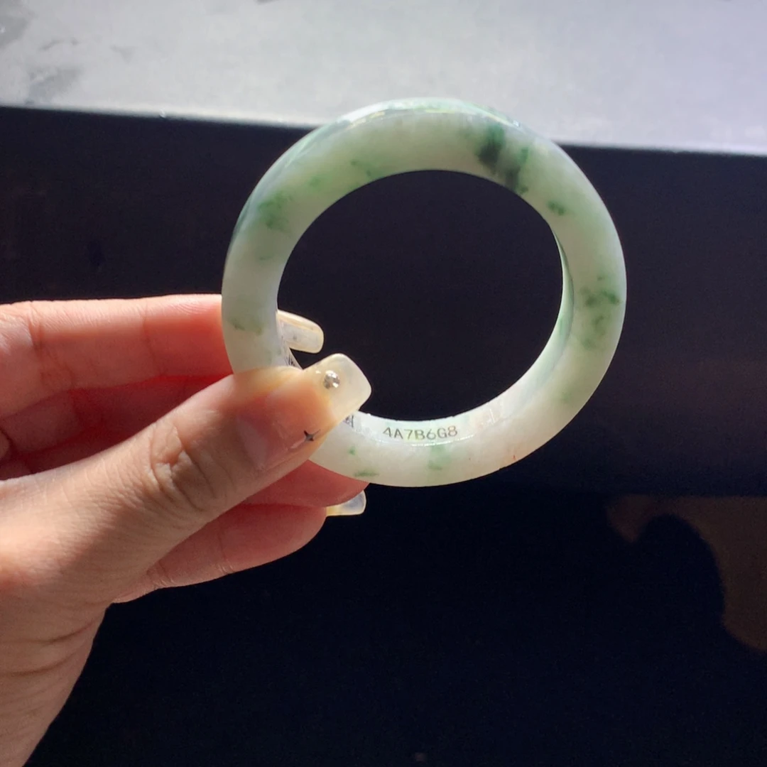 定制翡翠未镶嵌翡翠手镯50-54