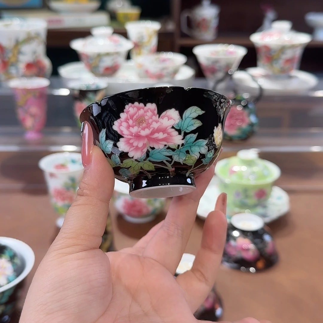 珐琅彩主人杯茶具套装