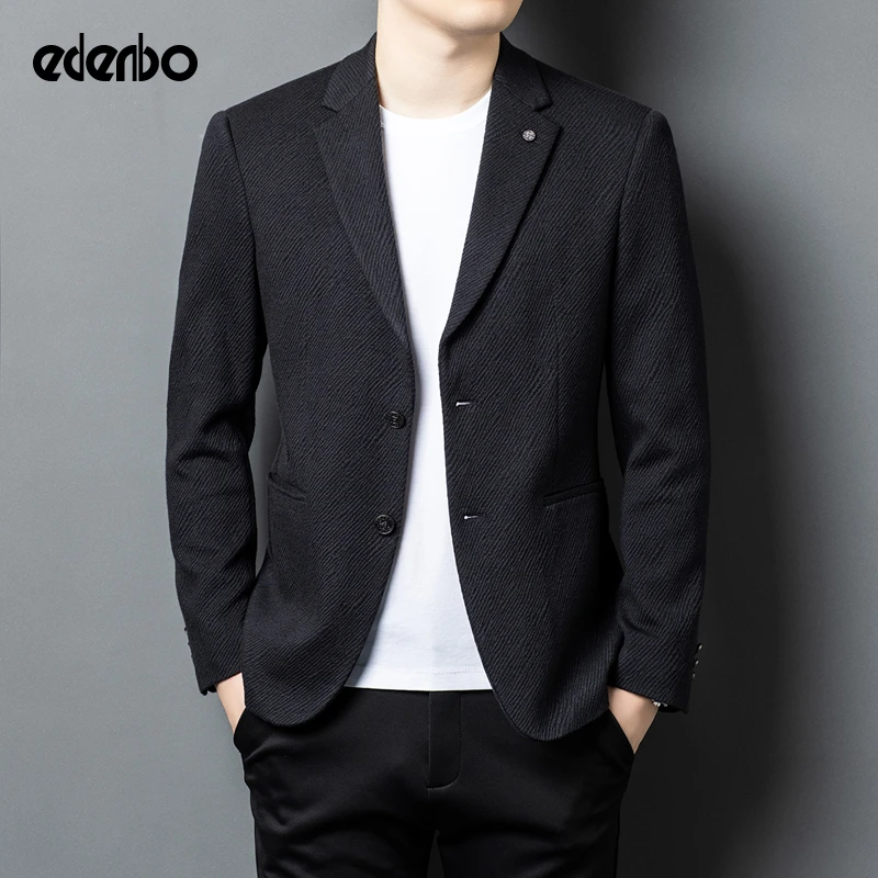 【商场同款】爱登堡灯芯绒西装外套男士25新款秋冬季商务休闲单西服