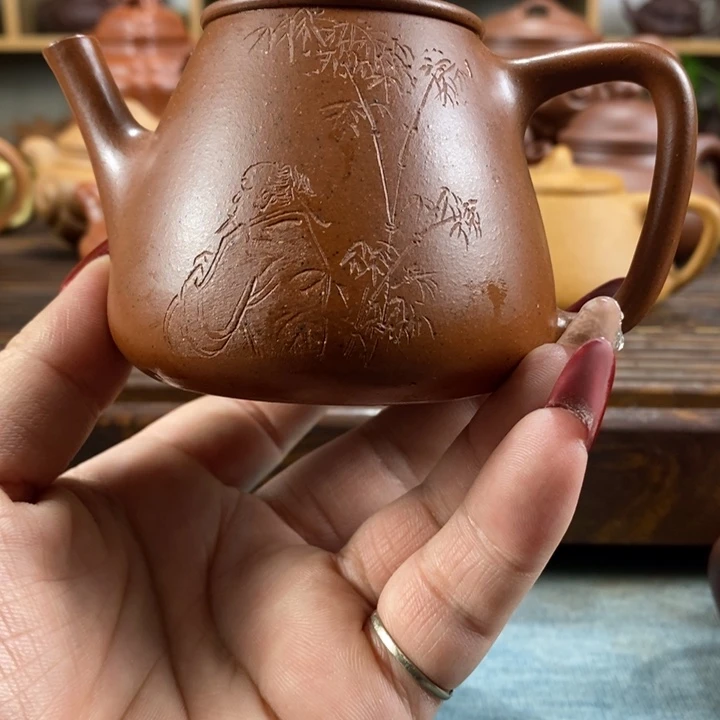 紫砂茶壶用****4原矿紫砂壶