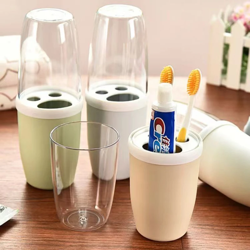 漱口刷牙杯子简约家用牙缸牙膏便携式旅行套装情侣牙刷盒牙具收纳