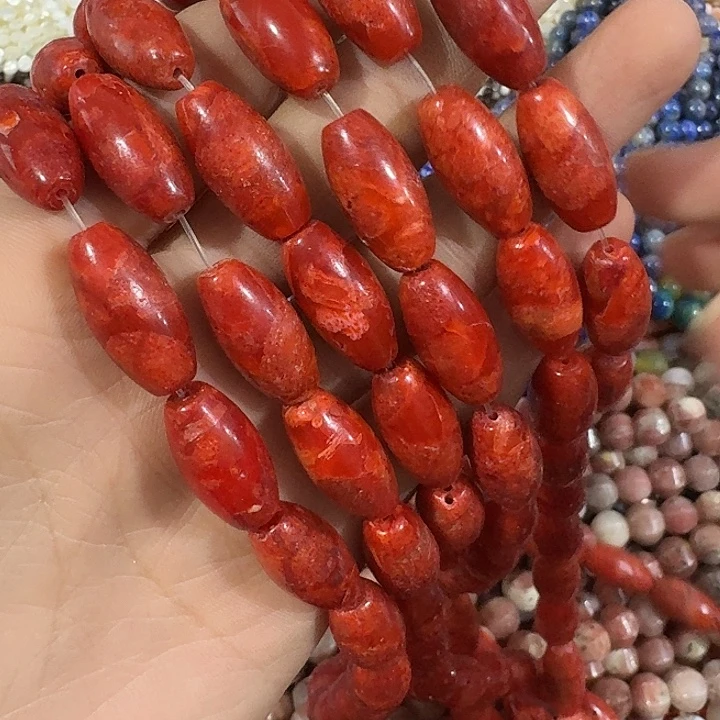 玛瑙/玉髓合金珠宝半成品一条原枝桶珠