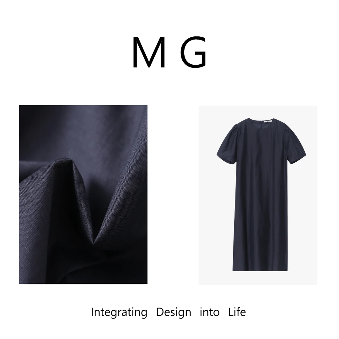 毛毛：《归来连衣裙》定制巴黎归去来风裙圆领气质连衣裙女SS-23503