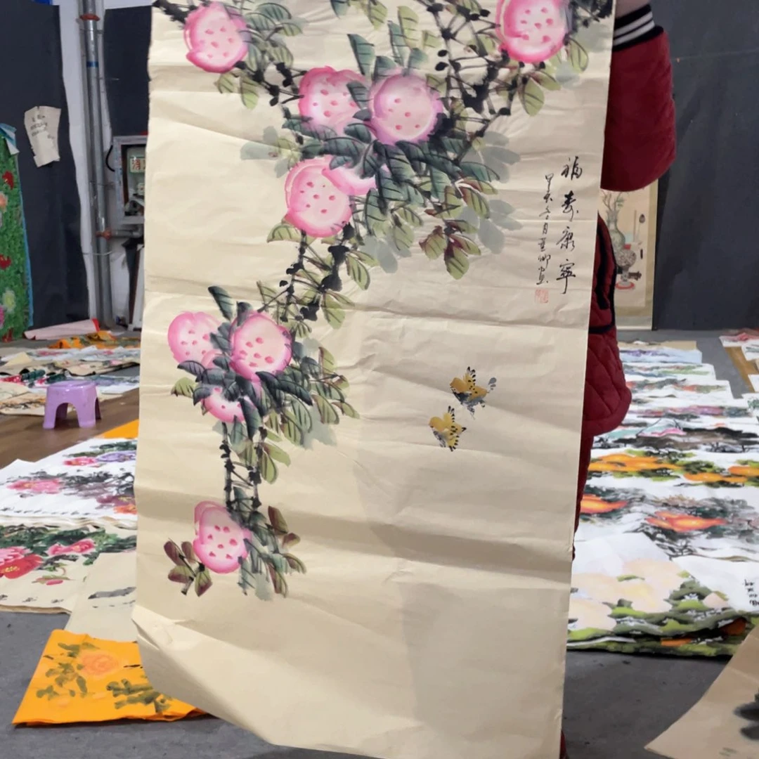 国画国画作品画心一张