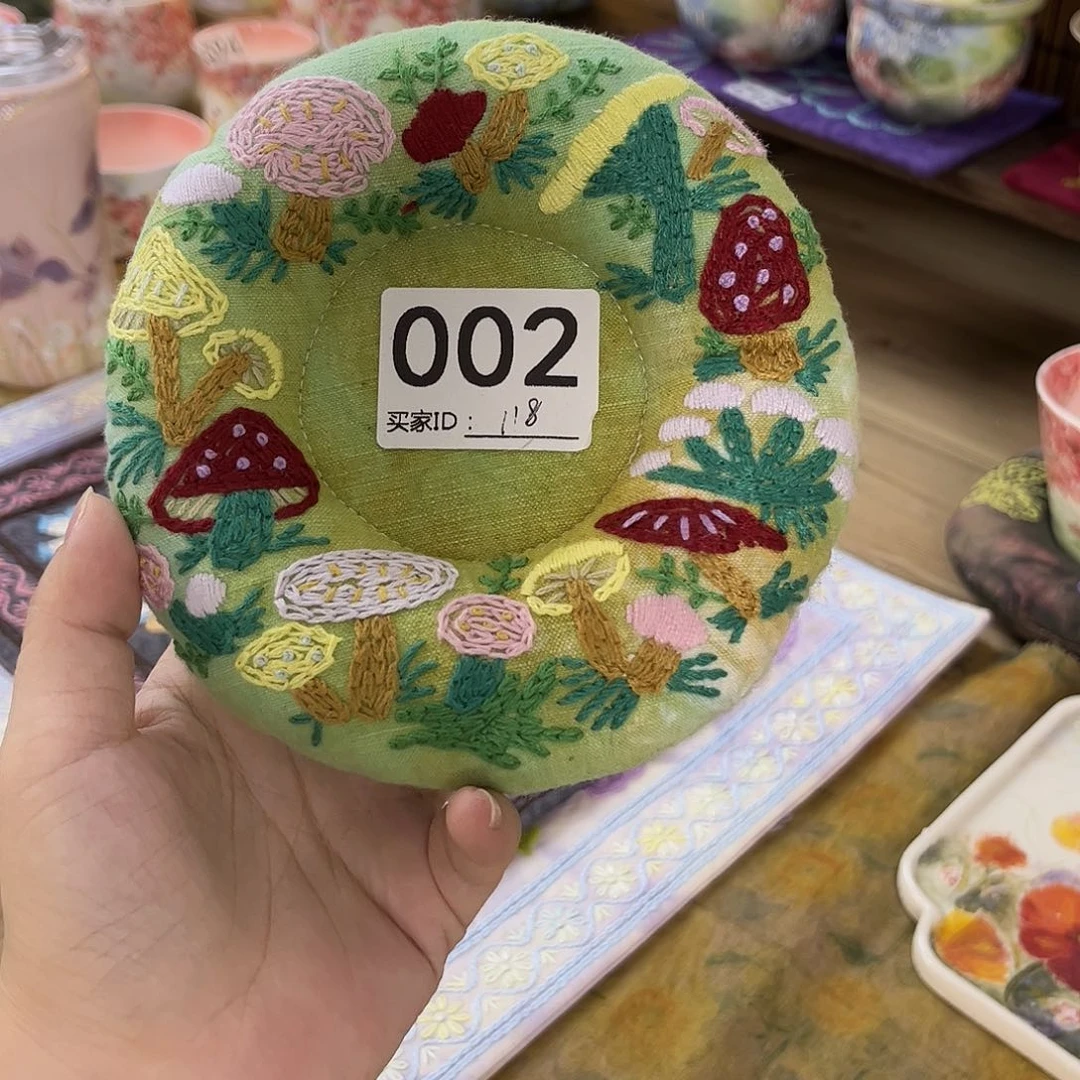 刺子绣窝窝壶垫美价